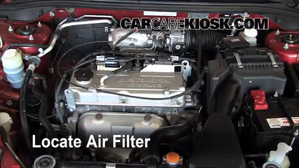 2005 Mitsubishi Lancer ES 2.0L 4 Cyl. Air Filter (Engine) Replace
